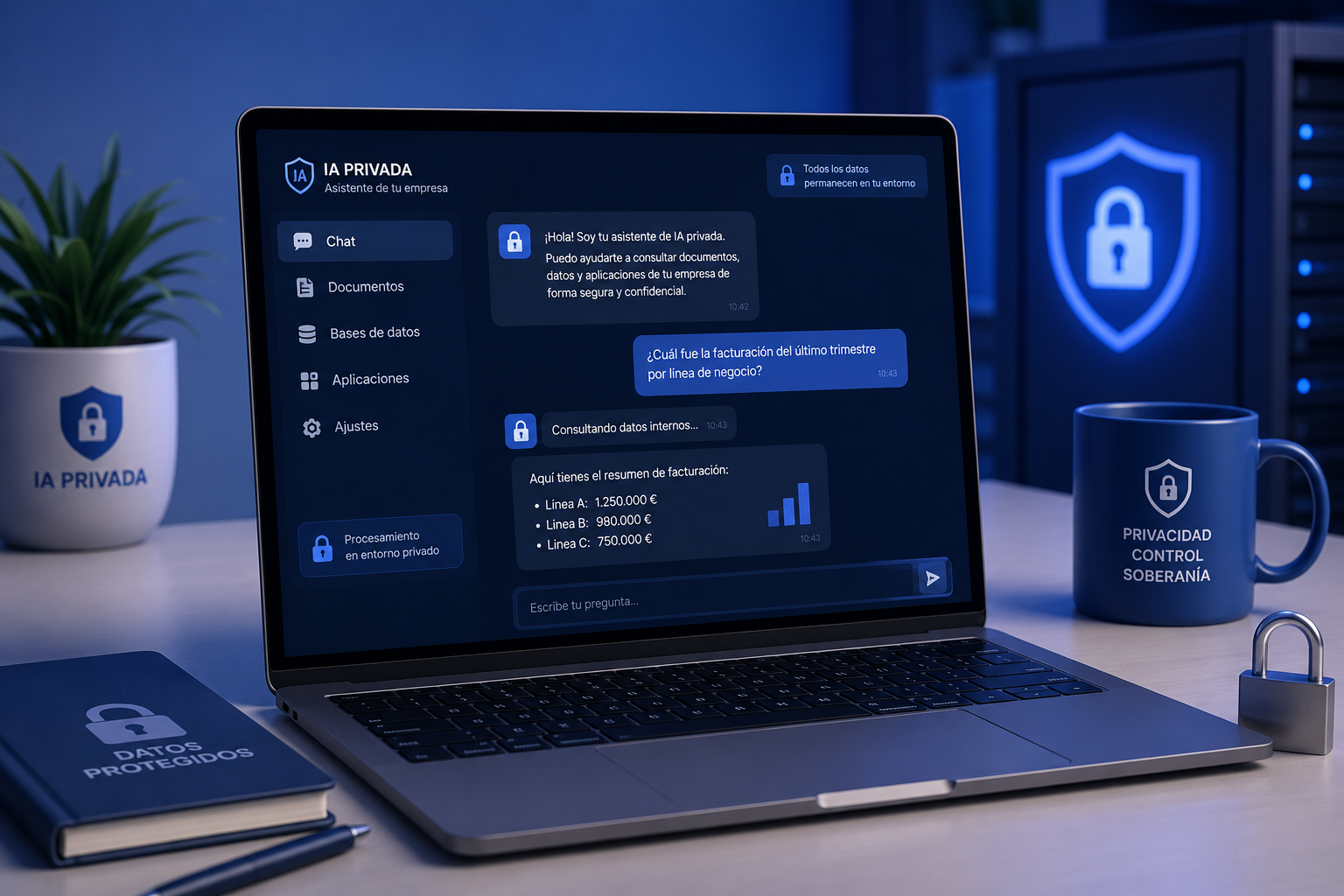IA privada para empresas: más control, privacidad