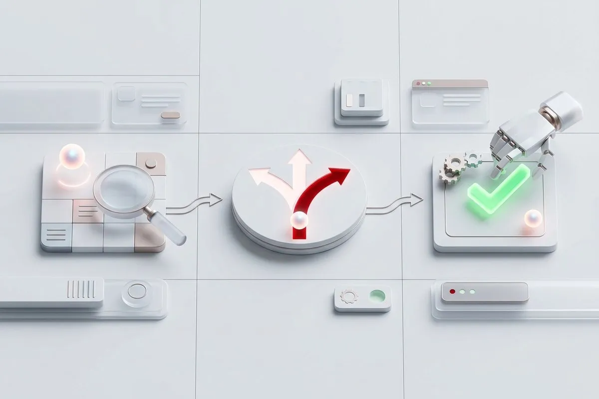What an AI agent does: looks up the data, decides the next step, and executes the action