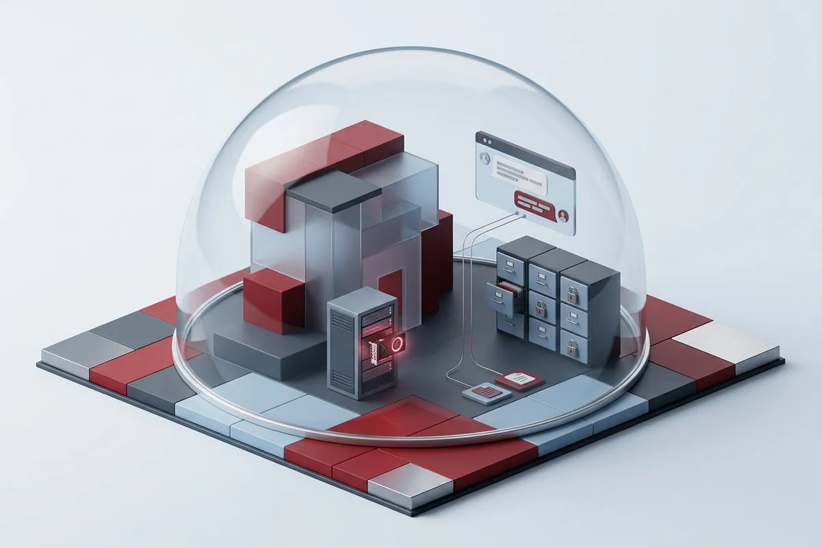 A social organization's private AI: its server, its protected documents, and an assistant that answers by citing them
