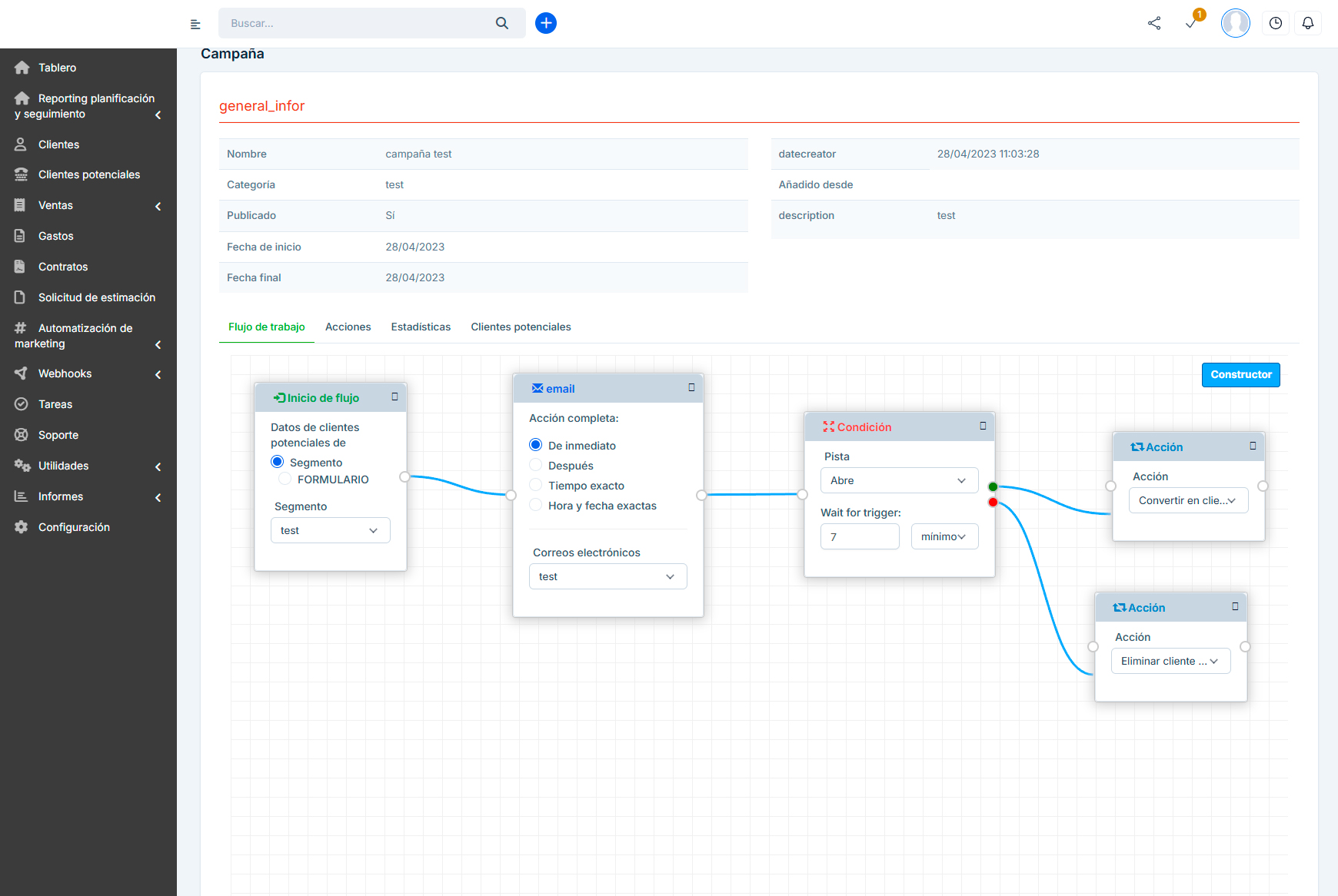 Mòduls per softawre CRM