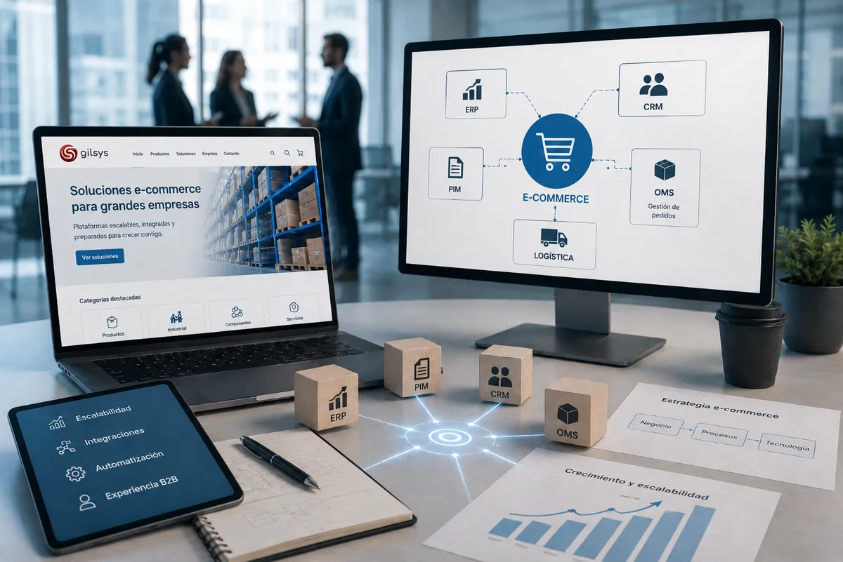 Desarrollo ecommerce para grandes empresas: cómo elegir la tecnología adecuada