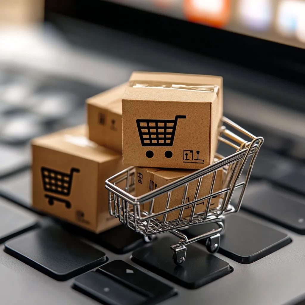Carrito de compra representando e-commerce