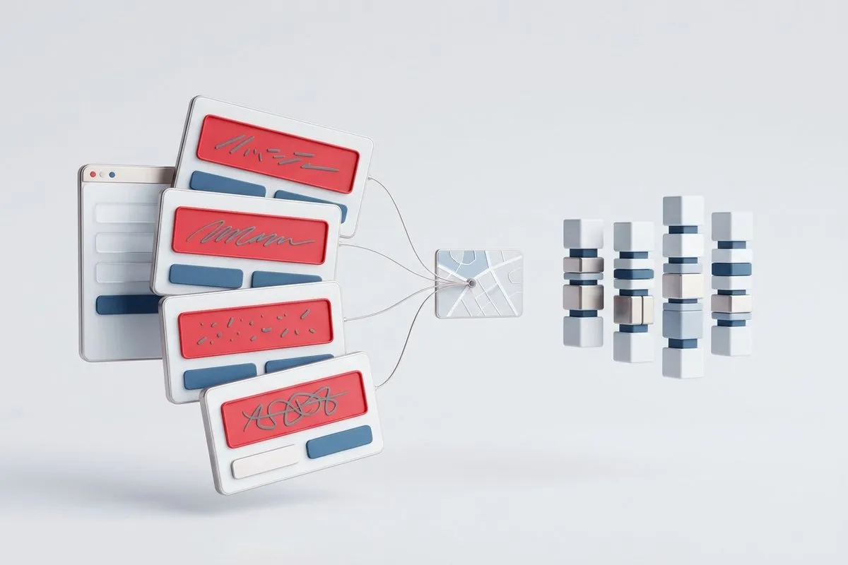 The same value written in four different ways in a free-text field