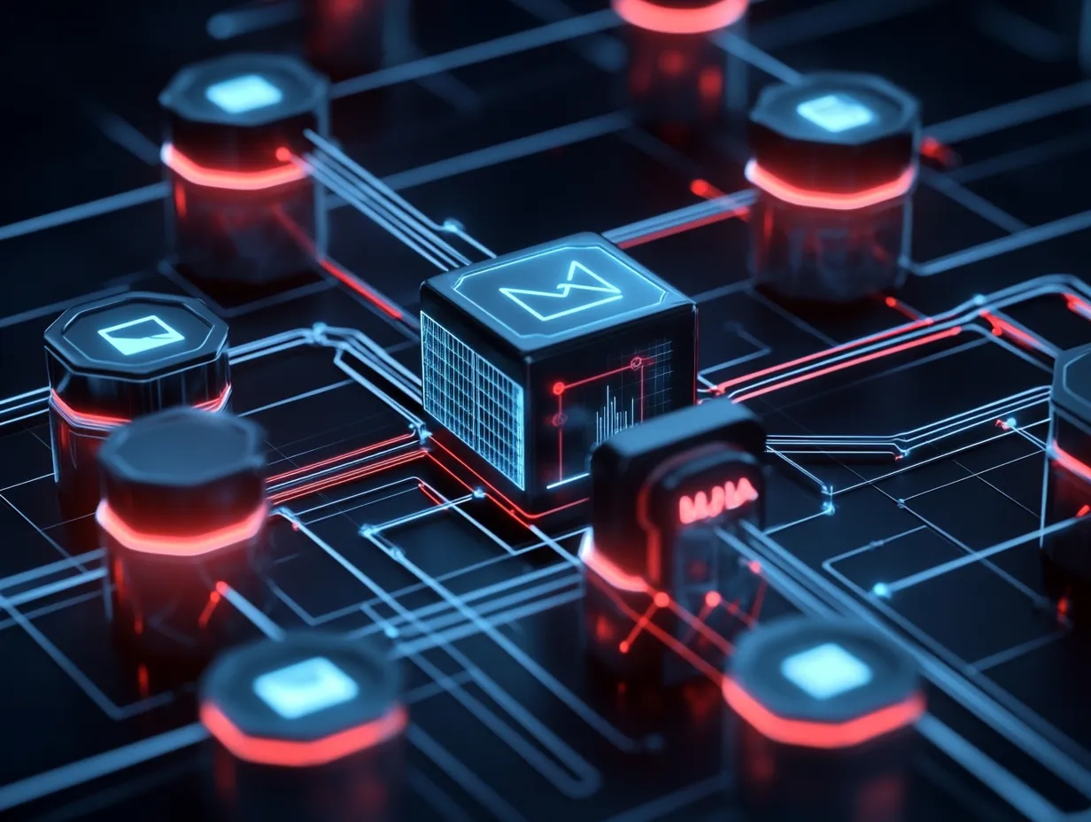 Imatge abstracta per connexions de processos i eines