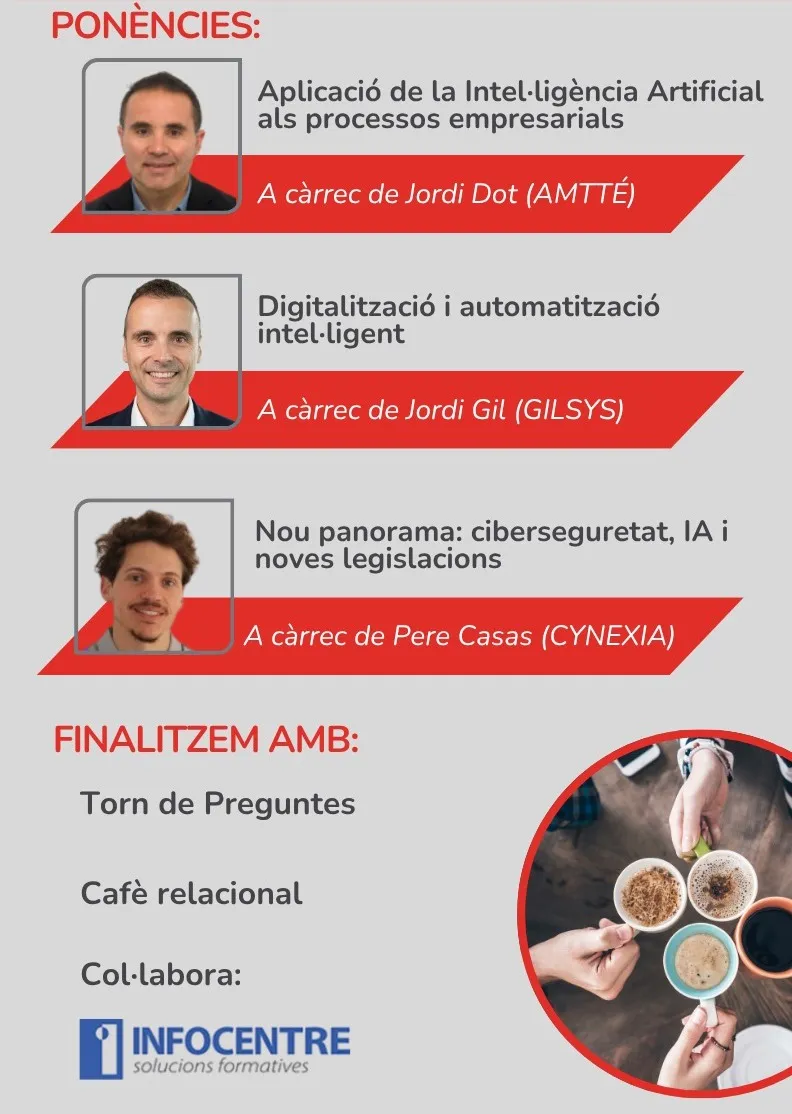 Trobada empresarial Osona, IA, Digitalització i Ciberseguretat