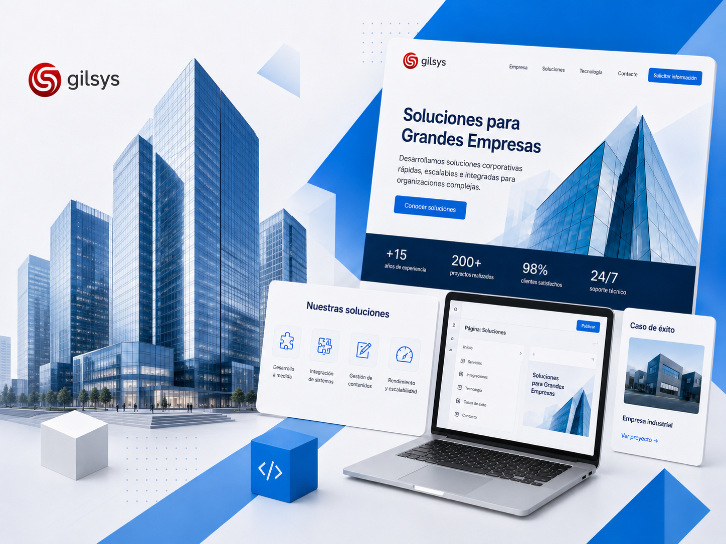 Web corporativa para grandes empresas: desarrollo profesional y a medida