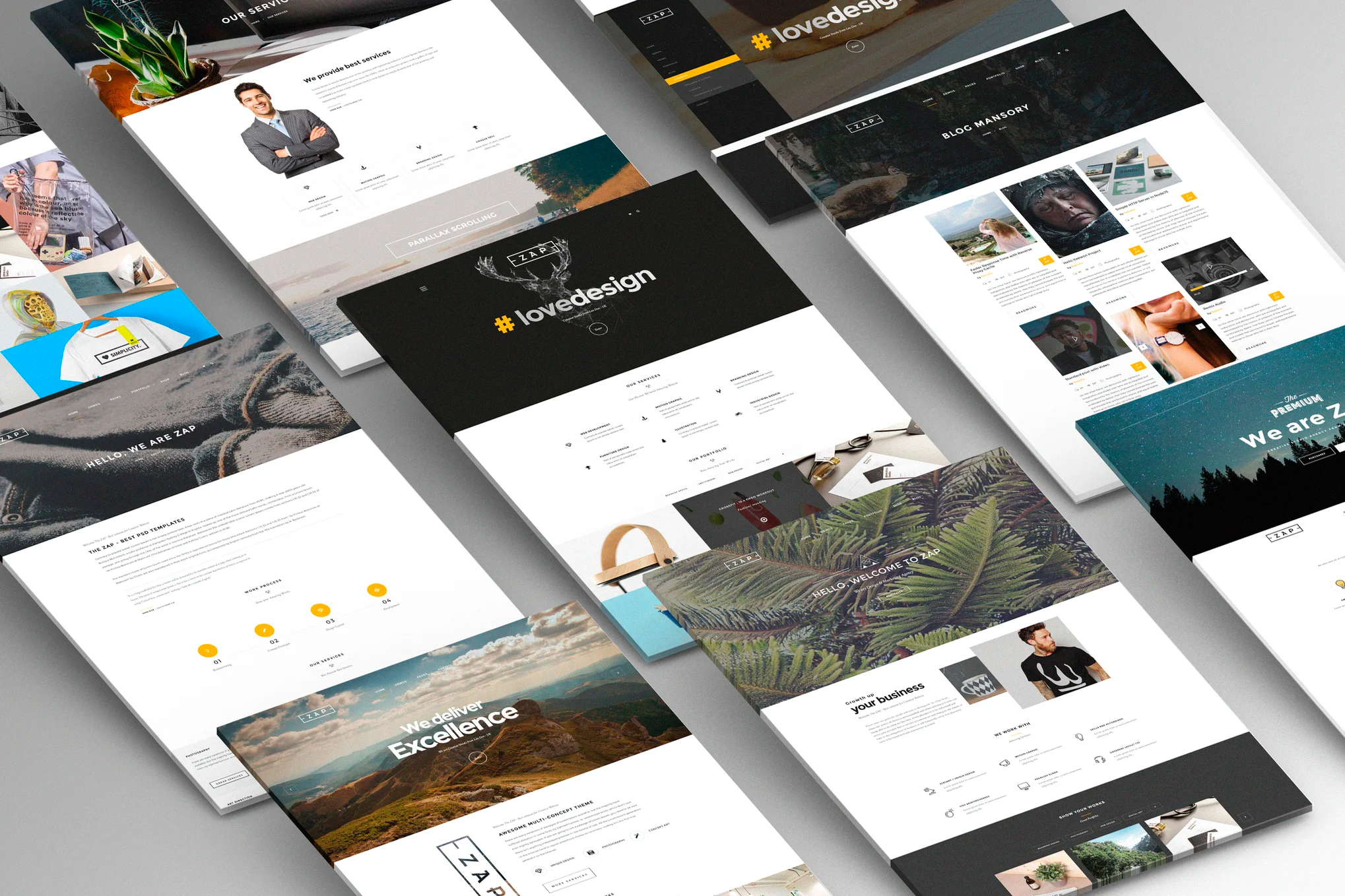Imagen de mostra de plantilla de WordPress